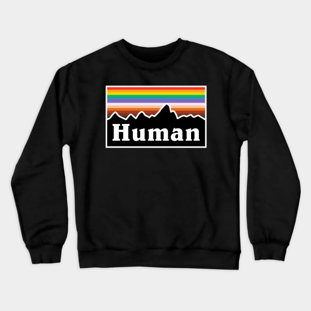 Human Rights Crewneck Sweatshirt by WMKDesign